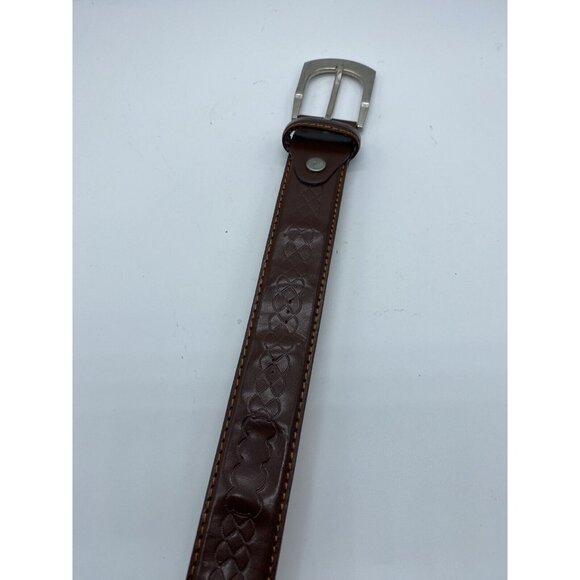 Brown Genuine Leather Belt Men's Size XL 42-44 Style 807 - Picture 3 of 9